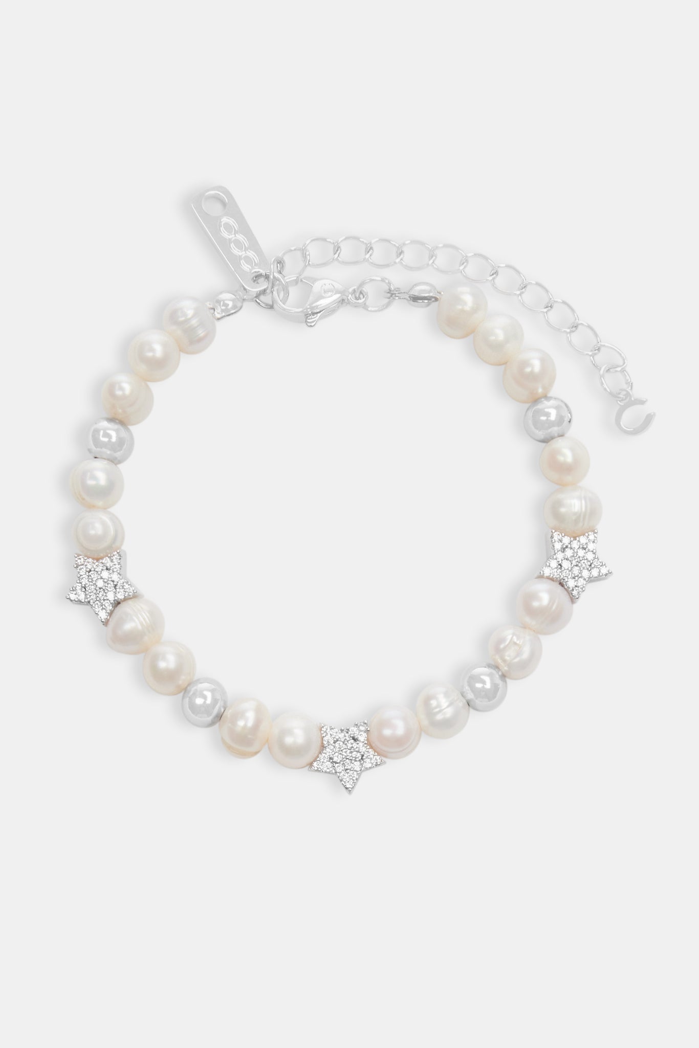 Iced Star Bead Süßwasserperlenarmband